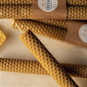 Kit de Velas Alveoladas de Cera de Abelha São Rafael - 4 un.