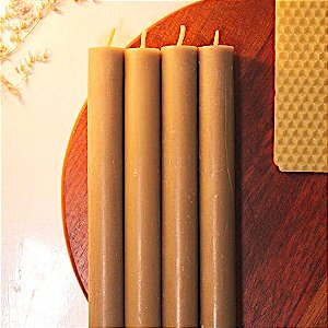 Kit Oração - Velas de Cera de Abelha Maciças - 4 un.