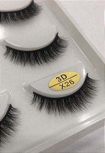 CARTELA DE CÍLIOS 3D - MODELO X26
