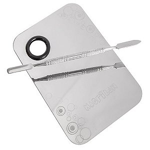 KIT PLACA E ESPÁTULA PARA MAQUIAGEM - G (AC-03) - MACRILAN