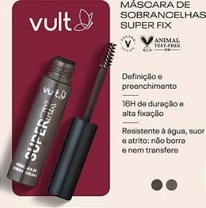 MÁSCARA DE SOBRANCELHAS SUPER FIX - 3g - VULT