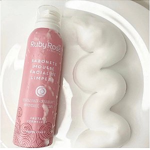 SABONETE MOUSSE FACIAL DE LIMPEZA FRUTAS VERMELHAS - 150ml - RUBY ROSE