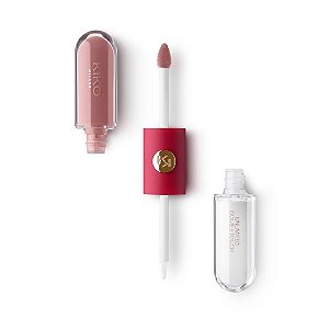 UNLIMITED DOBLE TOUCH - BATOM E GLOSS - 02 NUDE BLOOM - EMMA ROBERTS by KIKO MILANO