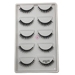 CARTELA DE CÍLIOS 3D - MODELO E01 MINI