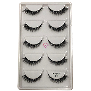 CARTELA DE CÍLIOS 3D - MODELO MINI CAT