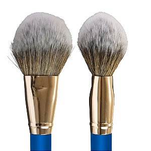 L28507- PINCEL PARA PÓ ACHATADO E LEVEMENTE CÔNICO - LULLY MAKEUP