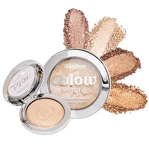 ILUMINADOR BAKED GLOWING RULES BLOW - 8g - RUBY ROSE