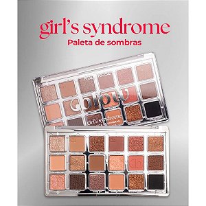 PALETA DE SOMBRAS GIRL'S SYNDROME - 18 CORES - RUBY ROSE