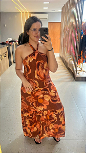 Vestido Longo Oásis - Vermelho