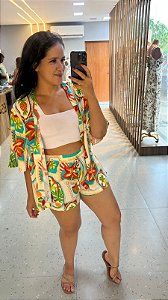 Conjunto Short e Kimono