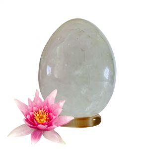 Yoni egg  quartzo clear ou cristal  3,5  cm