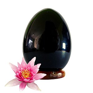 Yoni egg obsidiana negra 3,5 cm ( Importado)