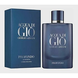 Perfume Acqua di Giò Profondo - Giorgio Armani - Perfume Masculino - EAU de Toilette - 100 ml