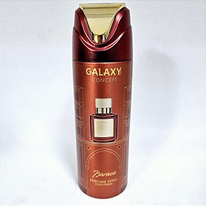 Perfume Aerosol Spray Galaxy Concept Baraca - Inspiração Baccarat Rouge 200ml Feminino