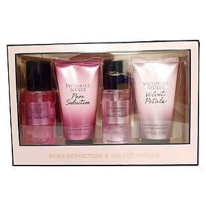 Kit Victoria's Secret Pure Seduction & Velvet Petals - Body Splash 2x75ml + Body Lotion 2x75ml