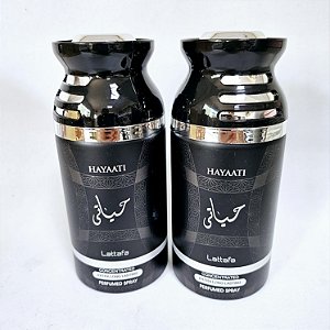 Hayaati Lattafa - Perfume Árabe Masculino em Aerosol Concentrado (Ref. Olfativa Phanton) 250ml