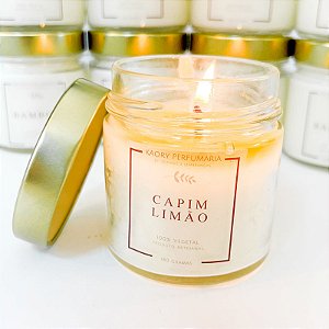 Vela Aromática Aroma Capim Limão 180gr