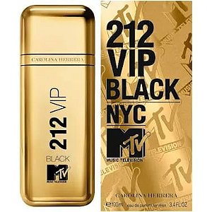 Perfume 212 VIP Black Nyc Mtv - Carolina Herrera - Perfume Masculino - EAU de Parfum - 100 ml