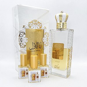 1325 - Decant 9ml Original - Ana Al Awwal Golden - Nusuk - Perfume Feminino - EAU de Parfum