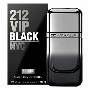 Perfume 212 Vip Black NYC Elxir - Carolina Herrera - Perfume Masculino - Eau de Parfum Elixir - 100ml