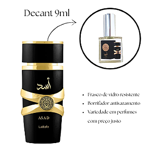 2002 - Decant 9ml Asad - Lattafa - Perfume Masculino - Eau de Parfum