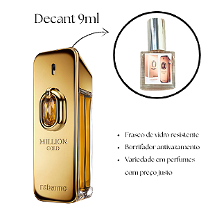 2019 - Decant 9ml Million Gold Elixir - Paco Rabanne - Perfume Masculino - Eau de Parfum