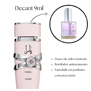 2023 - Decant 9ml Yara - Lattafa - Perfume Feminino - Eau de Parfum