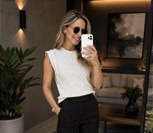 Blusa Muscle Poá (PRÉ VENDA)