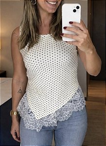 Blusa Renda Poá (PRÉ VENDA)