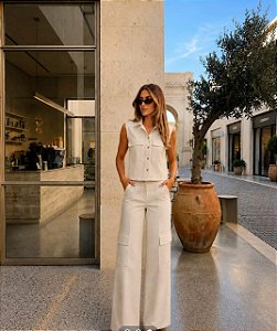 Conjunto Dalila Jeans Premium Tamanho P 38