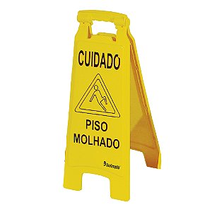 Placa Sinalizadora "Piso Molhado"