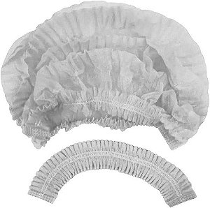 Touca TNT Descartável Pacote com 100und