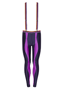 Legging Carnaval Copacabana Oricla Penas Roxo e Lilás