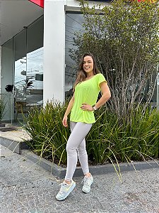 Blusa Manga Curta Ultracool Amarelo Neon