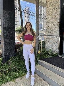 TOP CROPPED CYBELLE VIOLETE/BRANCO
