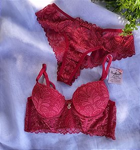 Mini Corselet Encanto Rosa Hera - Stylo Moda Íntima