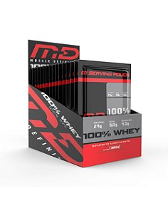 CAIXA COM 10 SACHÊS WHEY 100% COOKIES