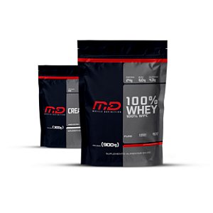 COMBO WHEY 100% 900G (REFIL) + PURE CREATINE 300G (REFIL)