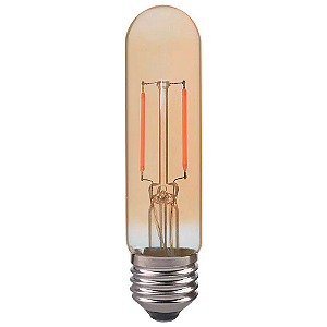Lâmpada Filamento Led Retrô Tubular T30 Âmbar 220K E27 2W Bivolt