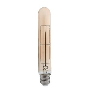 Lâmpada Filamento Led Retrô Tubular T32 Âmbar 220K E27 4W Bivolt