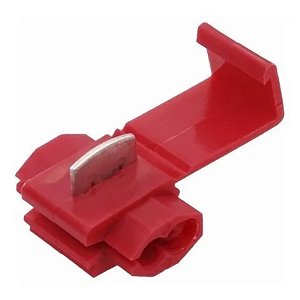 Conector de Derivação 0,5 a 1,5 mm² Vermelho - Pacote 50 Unidades