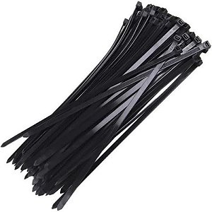 Abraçadeira de Nylon 550 x 7,6 mm Preta - Pacote 50 Unidades