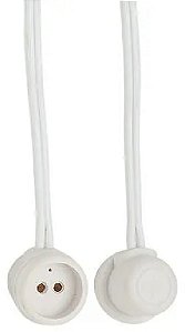 Base G13 para Lâmpada Tubular 2A 250V diâmetro T8, T9, T10 e T12 com Rabicho