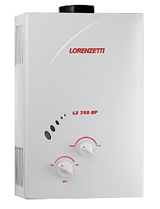 Aquecedor de Água a Gás Branco GLP Lorenzetti LZ 750BP