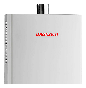 Aquecedor de Água a Gás Digital Branco Lorenzetti LZ 1600D