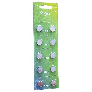 Bateria Alcalina Energy AG10/LR1130/LR54 Cartela com 10 Elgin