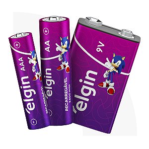 Pilha Recarregável AA 2500mAh Cartela com 2 Elgin