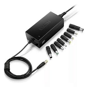 Fonte Universal para Notebook 90W com 9 Adaptadores Elgin