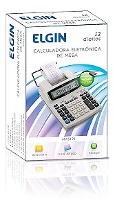 Calculadora Eletrônica de Mesa Compacta com Bobina MA5121 Elgin