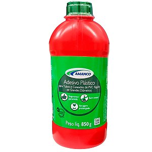 Adesivo Plástico Extra Forte para Tubos e Conexões de PVC Rígido Amanco 850g